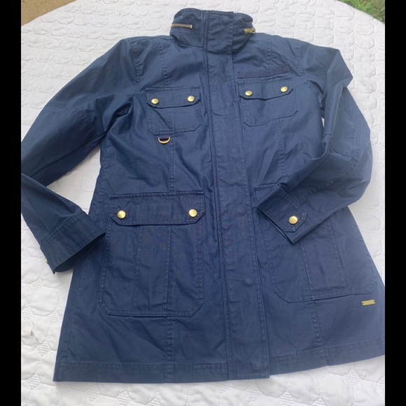 Lands End Cotton Utility Jacket Sz Xs 